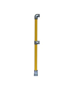 Standard Double Rail 4020-D48 End Post - Yellow