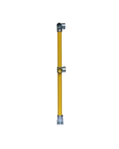 Standard Double Rail 4020-D48 Corner Post - Yellow