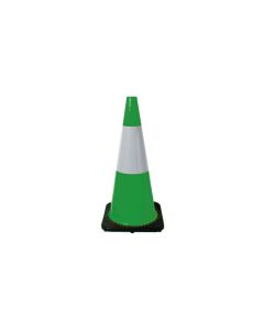 Traffic cone Green reflective 700mm