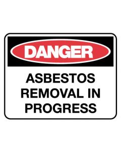 Danger Sign - Danger Asbestos Removal 600 x 450mm Poly
