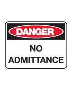 Danger Sign - DANGER NO ADMITTANCE