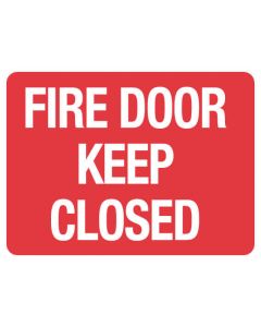 Jaybro Fire Sign - Fire Door Keep Closed 300 x 225 mm SA