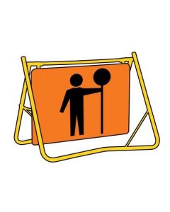 Day/Night Traffic Controller (T1-200-2BDSDG) Swing Stand Sign and Frame