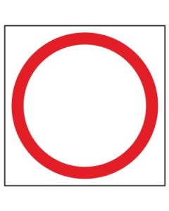 Blank Speed Disc Sign