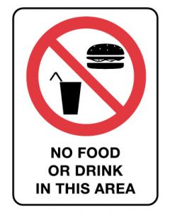 Prohibition Sign - Do Not Drink 225 x 300mm SA