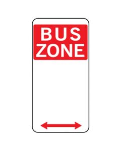 BUS ZONE SIGN WITH LEFT/RIGHT ARROW