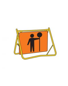 Traffic Controller (T1-200-1B) Swing Stand Sign and Frame