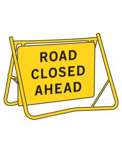 Swing Stand Sign - ROAD CLOSED AHEAD
