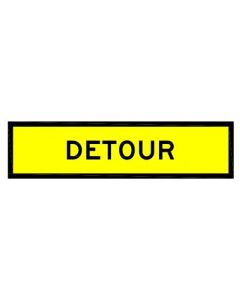 Detour Class 1 reflective Corflute, 1200 x 300mm