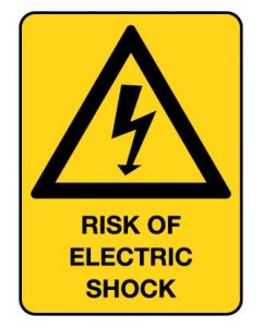 Warning Sign - RISK OF ELECTRIC SHOCK