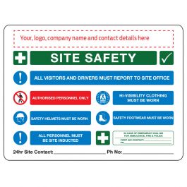 Corporate Multi-Sign - Site Safety 900 X 600 Mm | Jaybro