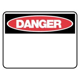 Safety Sign - Danger Blank 600 x 450mm Flute | Jaybro