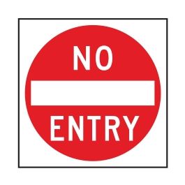 No Entry Traffic Sign | Wa Multi Message Sign - | Jaybro